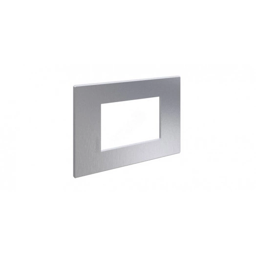 Axolute. Рамка Air, итальянский стандарт 3 мод. Цвет ''Матовый хром''