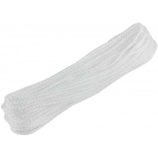 Веревка вязаная полипропиленовая, 4 мм х 20 м, р/н= 65 кгс