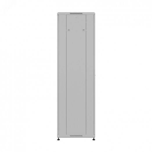 Шкаф напольный универсальный серверный R 42U 600х600мм. 4 профиля 19. двери перфорированная и сплошная металл. боковые стенки съемные. регулируемые опоры. разобранный. серый RAL 7035