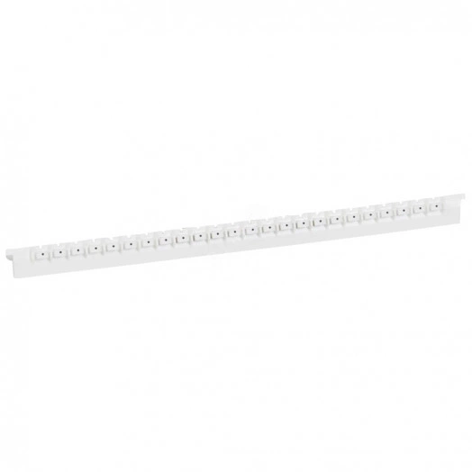 Планка маркировочная 2.3мм знак (.) черная/белая Memocab