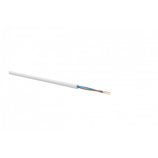 Провод ПВС 2х0.75 белый  барабан ТРТС