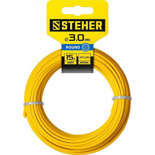 Леска для триммера круг, 3.0 мм, 15 м