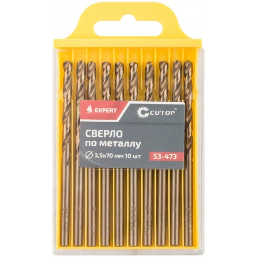 Сверло по металлу Cutop EXPERT, 3.5х70 мм (10 шт)