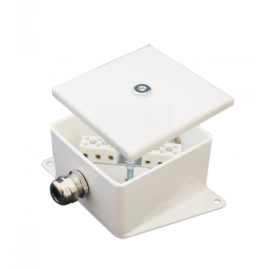 Коробка монтажная огнестойкая КМ-О (4к)-IP66-100х100 два ввода BD