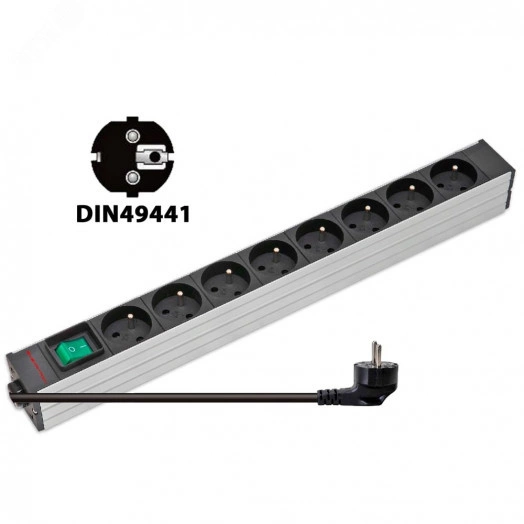 Блок розеток 8 портов. 1.8м. Шнур