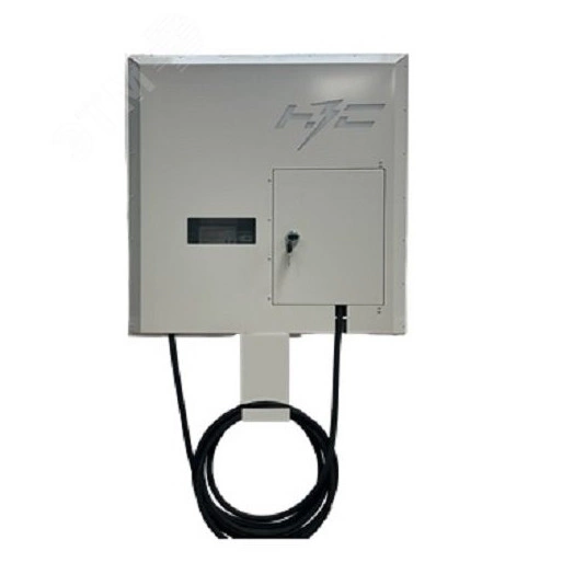 Зарядная станция для электромобилей ЖК настенная/напольная (с использованием специальной стойки, в комплект не входит), медленная (AC), кабель Type2, 5м