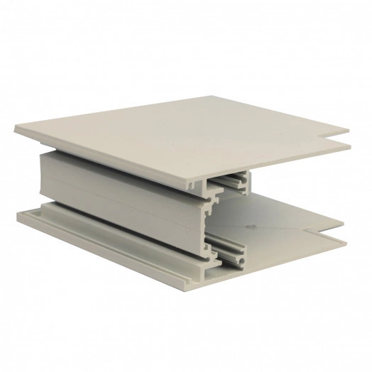 Коннектор UBX-MS22/35 WHITE для накладных магнитных шинопроводов, 35мм. Угловой. Вертикальный. Белый. ТМ