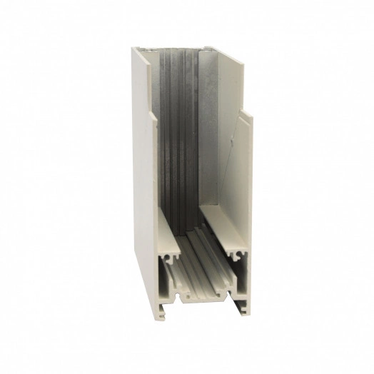 Коннектор UBX-MS22/35 WHITE для накладных магнитных шинопроводов, 35мм. Угловой. Вертикальный. Белый. ТМ