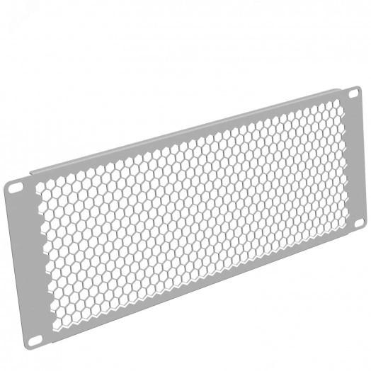 Фальш-панель 4U. перф. серый RAL 7035 (19370s)