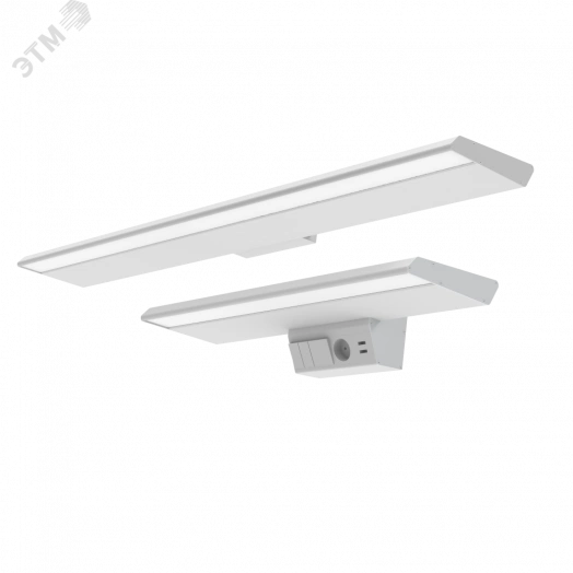 Светильник светодиодный VARTON прикроватный медицинский Fonix 23 Вт CRI90 4000 К 605 мм с USB 3 выключателями и розеткой