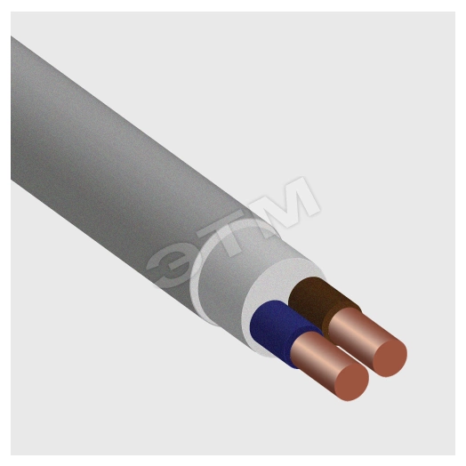 Кабель силовой NYM-O 2х1.5 ТРТС