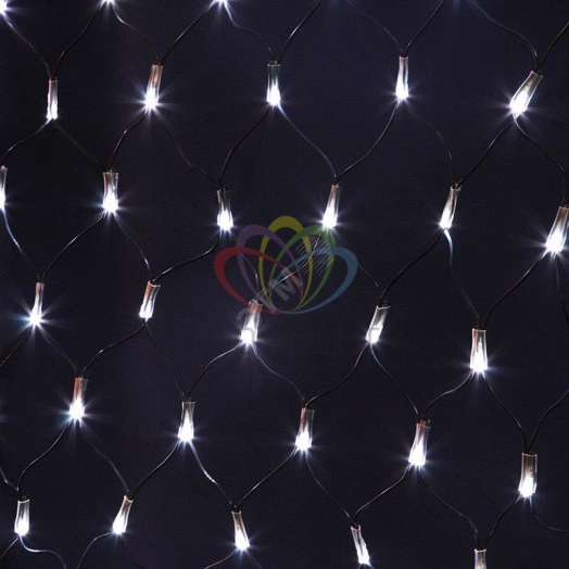 Гирлянда Сеть 2,5х2,5 м, черный ПВХ, 432 LED белые