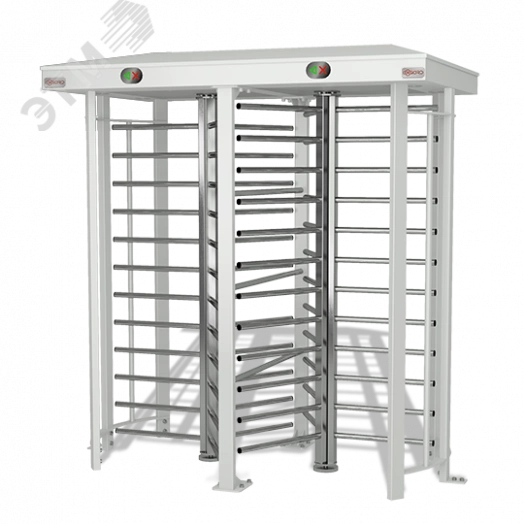 Турникет электромеханический полноростовой сдвоенный Praktika Т-10-G Double Pass гибрид, пульт управления в комплекте