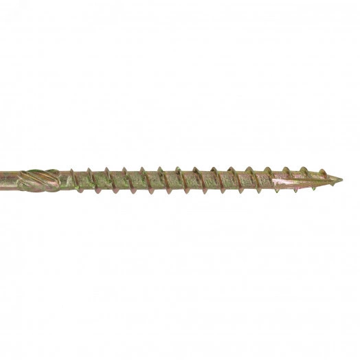 Саморез конструкционный по дереву 8х220 TX 40 с фрезой, желтопассивированный, потайная головка (1 шт.)