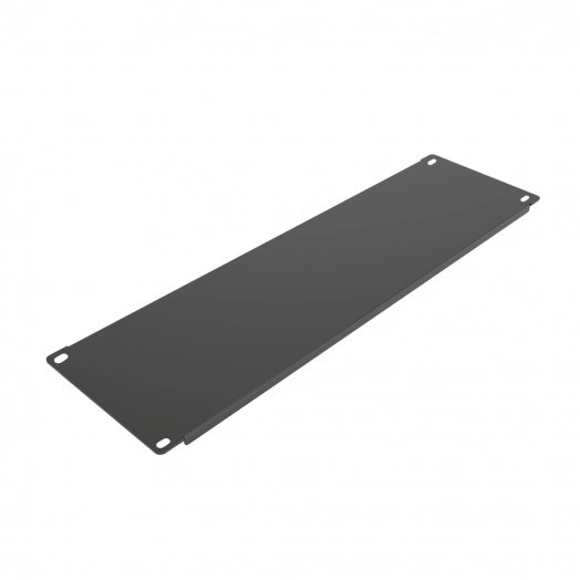 Панель 3U заглушка , крепление 19 3U, черный RAL 9005