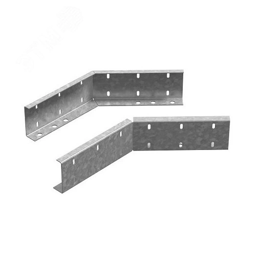 Горизонтальный соединитель 45 град. для лестничного лотка ЛКР высотой 200 мм, толщ. 2,5 мм, Сендзимир цинк