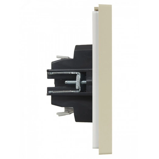 FORTE&PIANO Выключатель 1-клавишный с индикацией 10А FP402 ваниль IEK