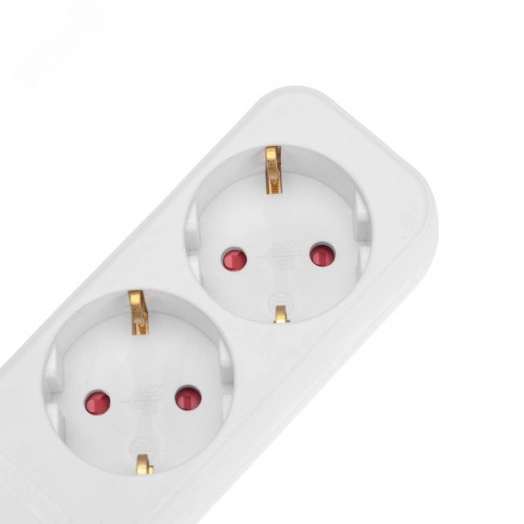 Удлинитель STANDARD 4 гнезда, 3 м, 3х1,0 мм2, с/з, белый