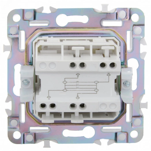 SKANDY Выключатель 1-клавишный перекрестный 10А SK-V03Sa песочный IEK