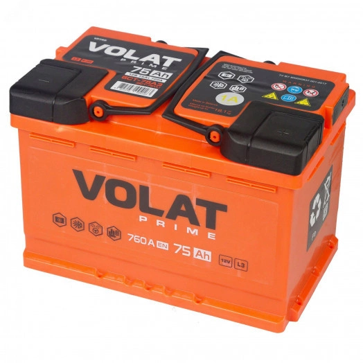 Аккумулятор автомобильный VOLAT Prime 75Ah L+