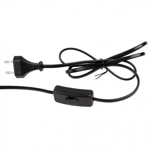 Светильник настольный 60W Цоколь Е27 Механический выключатель UML-B700 E27 BLACK Черный ТМ