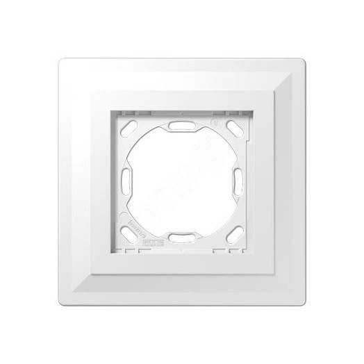 Монтажный адаптер для 1-ой рамки (выступ 3 мм на готовой стене)  для установки устройств и накладок серии LS990 в установочную коробку (для горизонтальной/вертикальной установки в штукатурку или гипсокартон толщиной от 12,5 мм)  Серия- LS ZERO