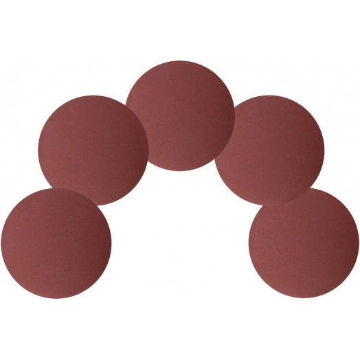 Круги шлифовальные сплошные (липучка), алюминий-оксидные, 125 мм, 5 шт Р 240