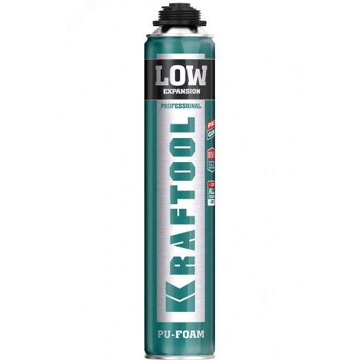 Пена монтажная с низким расширением, пистолетная, всесезонная, 800мл, SVS, LOW EXPANSION