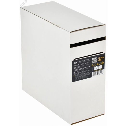 Оплетка кабельная 15-24мм полиэстер 100м черная IEK