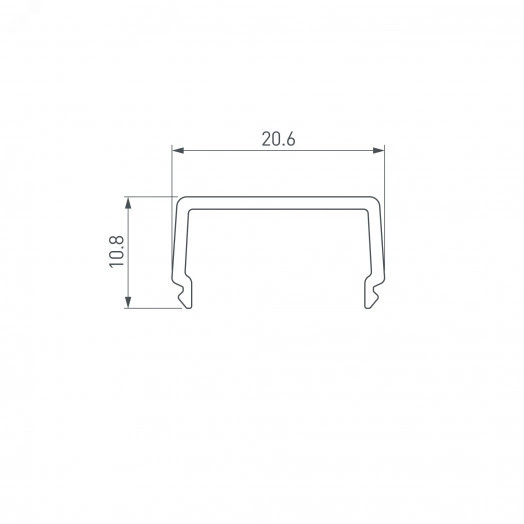 Экран ARH-WIDE-B-H20-2000 Square OPAL (ARL, Пластик)