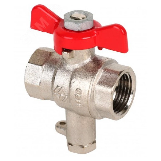 Кран шаровый 1/2' для подключения датчика температуры