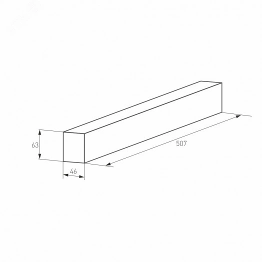 Трек MAG-TRACK-4563-500 (BK) (, IP20 Металл, 3 года)
