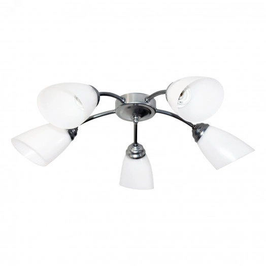 Светильник Китти 151 хром (плафон П0475) НПБ 01-5х60-134 Е27 ИУ