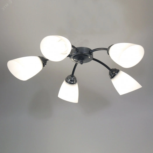 Светильник Китти 151 хром (плафон П0475) НПБ 01-5х60-134 Е27 ИУ