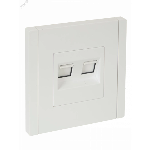 FORTE&PIANO Розетка двойная RJ11+RJ45 кат.5E FP235 белый IEK