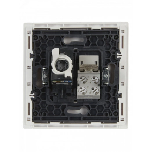 FORTE&PIANO Розетка двойная RJ11+RJ45 кат.5E FP235 белый IEK