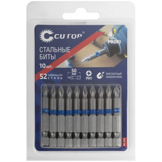 Биты PH 150 мм 10 шт, Cutop ''Profi''