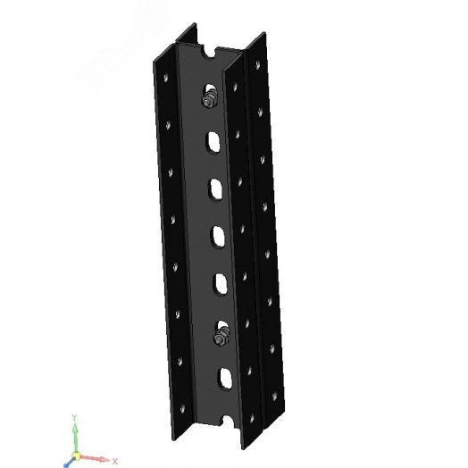 Стойка сдвоенная ССД 1500 УТ1,5, горячее цинкование(толщина покрытия не менее 70мкм), S2,5