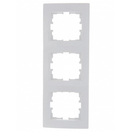 KARINA Рамка 3-ая вертикальная б/вст белая (10шт/120шт)