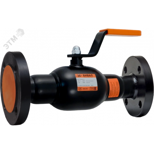 Кран шаровой стальной DN100 PN16 фланцевый