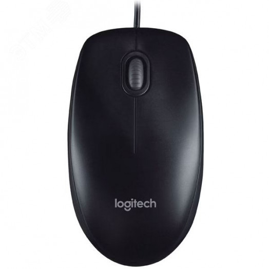 Мышь проводная оптическая Logitech B100 1000 dpi черная