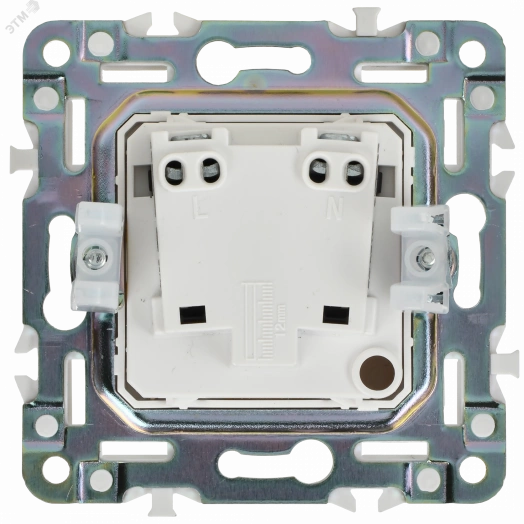 SKANDY Розетка без заземления без защитных шторок 10А SK-R02Bl черный IEK