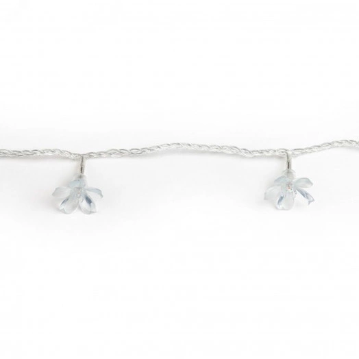 Гирлянда светодиодная с контроллером Сакура белая 50 светодиодов 7 м белая,IP20,провод прозрачный ULD-S0700-050/DTA WHITE IP20 WHITE SAKURA