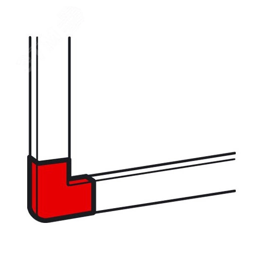 Угол плоский 15x10мм