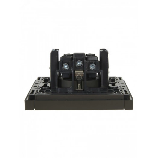 FORTE&PIANO Розетка 1-местная с заземлением без защитных шторок винтовое крепление 16А FP316 серый IEK