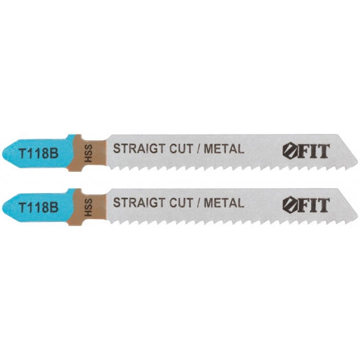 Полотна по металлу, HSS, фрезерованные, волнистые зубья, 76/51/2 мм (T118B), 2 шт