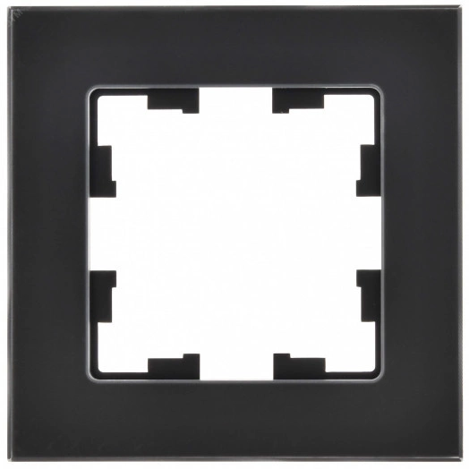 BRITE Рамка 1 пост РУ-1-2-Бр стекло черный матовый IEK