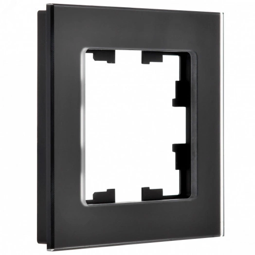 BRITE Рамка 1 пост РУ-1-2-Бр стекло черный матовый IEK