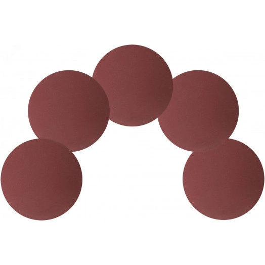 Круги шлифовальные сплошные (липучка), алюминий-оксидные, 125 мм, 5 шт Р 320