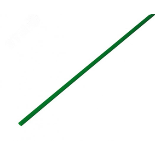 Термоусаживаемая трубка 2,5 1,25 мм, зеленая, упаковка 50 шт. по 1 м, REXANT